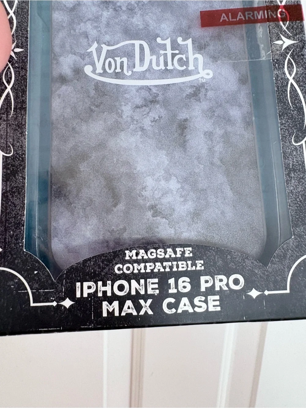 Von Dutch Marble Gray iPhone 16 Pro Max Case - MagSafe